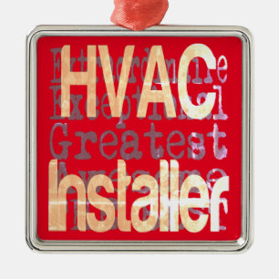 HVAC Installer Extraordinaire Metalen Ornament