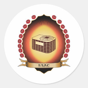 HVAC Mandorla Ronde Sticker