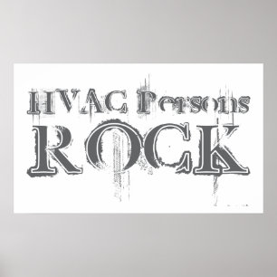 HVAC Persons Rock Poster