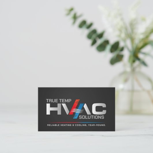 HVAC-services Visitekaartje (Staand voorkant)