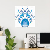 HVAC Skull Poster (Thuiskantoor)