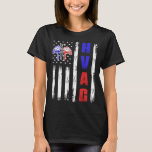 HVAC Tech US-vlagtechnicus T-shirt