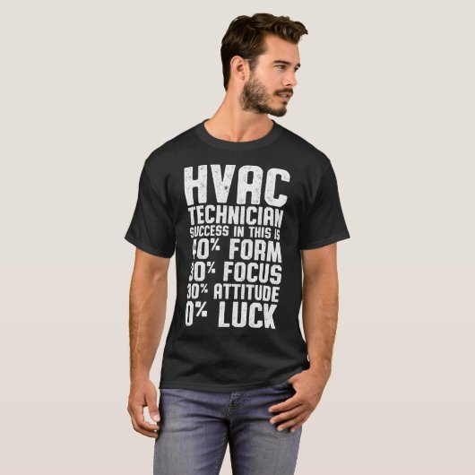 HVAC Technician Form Funny HVAC Tech T-shirt (Voorkant volledig)