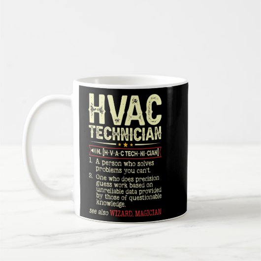 HVAC-technicus Definitie HVAC-techniek Ad Koffiemok (Links)