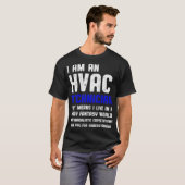 HVAC-technicus Fantasy Funny HVAC Tech T-shirt (Voorkant volledig)