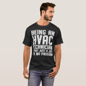 HVAC Technicus Passie Grappige HVAC Tech T-shirt (Voorkant volledig)
