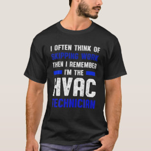 HVAC-technicus Skipping Funny HVAC Tech T-shirt