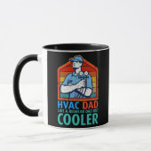 HVAC-vader, koeler Funny HVAC-technicus vader Mok (Links)