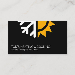 HVAC-verwarming en -koeling, airconditioning Visitekaartje