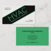 HVAC-verwarming en -koeling Professional Visitekaartje (Voorkant / Achterkant)