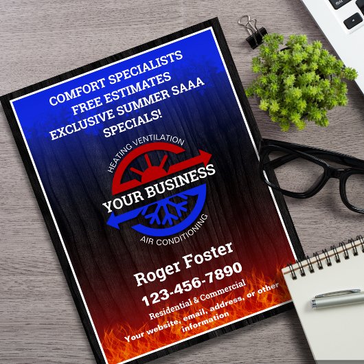 HVAC Verwarming en Lucht Flyer