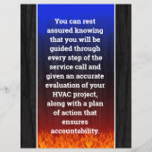 HVAC Verwarming en Lucht Flyer (Achterkant)