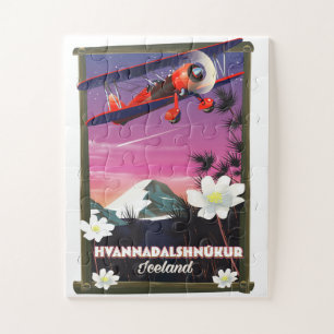 Hvannadalshnkur IJsland reisposter. Legpuzzel
