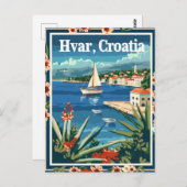 Hvar Kroatië Briefkaart (Voorkant / Achterkant)