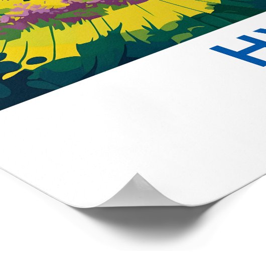 Hvar Kroatië Reisprint Poster (Hoek)