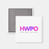 Hw Hard Work Pays Off Pastel Motivational  Magneet (Voorkant / Achterkant)