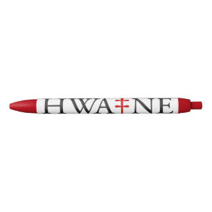 HWA-NE logo pen voor evenementen, rood en wit 6/25