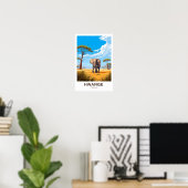 Hwange Zimbabwe Reisprint Poster (Thuiskantoor)
