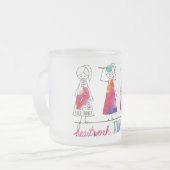 HWJ Karakter Bevroren glazen Mok (Voorkant links)