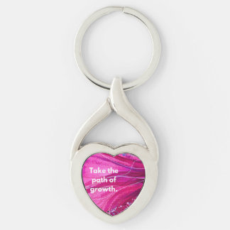 HWJ Neem de Weg Twisted Heart Metal Sleutelhanger