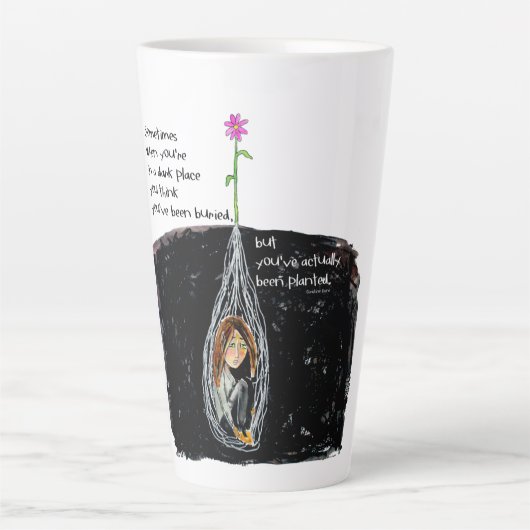 HWJ Vous Avez Été Plantée En Latte Mug (Devant)