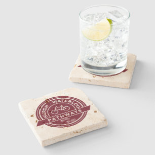 HWP Logo Travertine Onderzetter