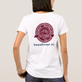 HWP-Logo Vrouwenprestatiestreep T-shirt (Achterkant)