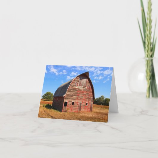 Hwy 15 Red Barn carte de note/de voeux (Devant)