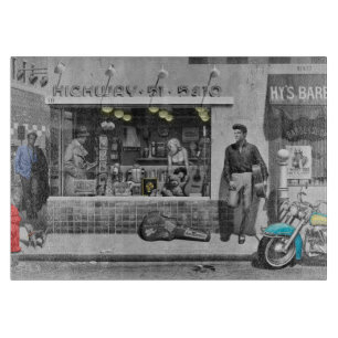 HWY 51 Silver Snijplank