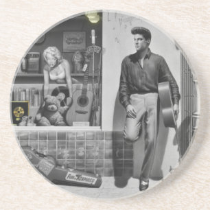 HWY 51 Silver Zandsteen Onderzetter