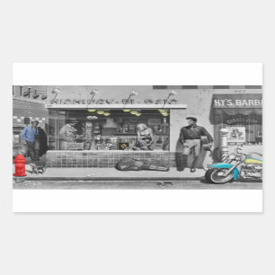 HWY 51 Zilver Rechthoekige Sticker