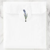  hyacint botanische print ronde sticker (Tas)