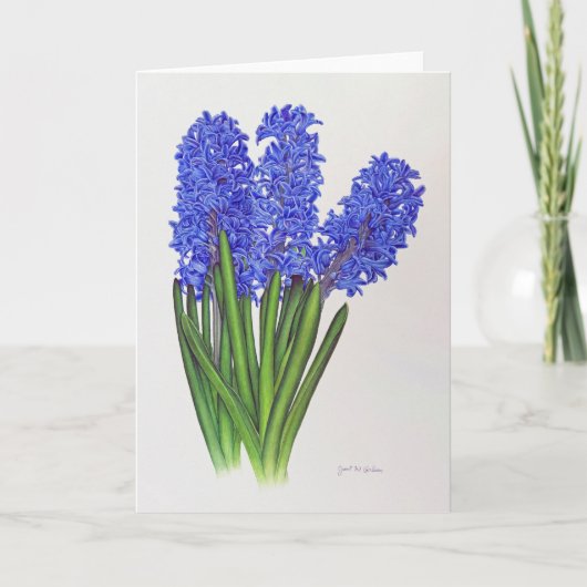 Hyacinth Bedankkaart (Voorkant)