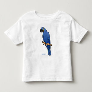 Hyacinth macaw bird cartoon illustraties kinder shirts