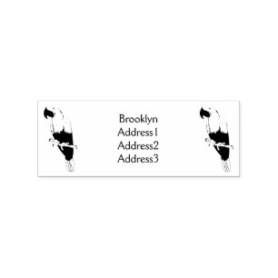 Hyacinth macaw bird cartoon illustraties 	rubberstempel