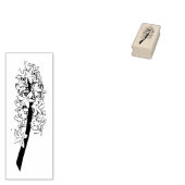 Hyacinth Rubber Stamp - Spring bulb stempels (Gestempeld)