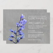 Hyacinth Wedding Invitations Kaart (Voorkant / Achterkant)