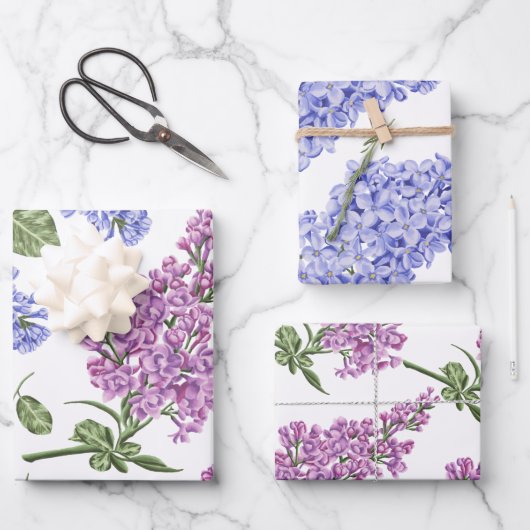 Hyacinth Wrapping Paper Sheets (Voorkant)