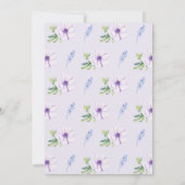 Hyacinthe de l'anémone violet Invitations de maria (Dos)