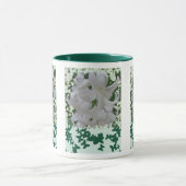 Hyacinthes et Papillons blancs Mug (Centre)