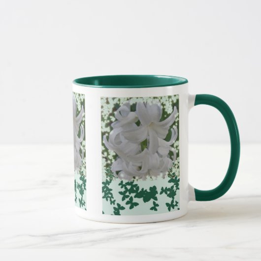 Hyacinthes et Papillons blancs Mug (Droite)