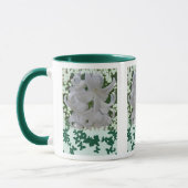 Hyacinthes et Papillons blancs Mug (Gauche)