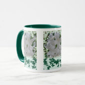 Hyacinthes et Papillons blancs Mug (Devant gauche)