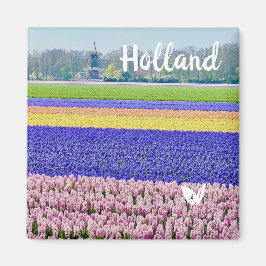 Hyacinths in Holland - magneet van Velvet Escape