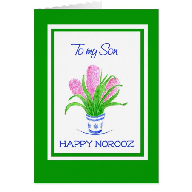  hyacinths Perzisch Nieuwjaar (Voorkant)