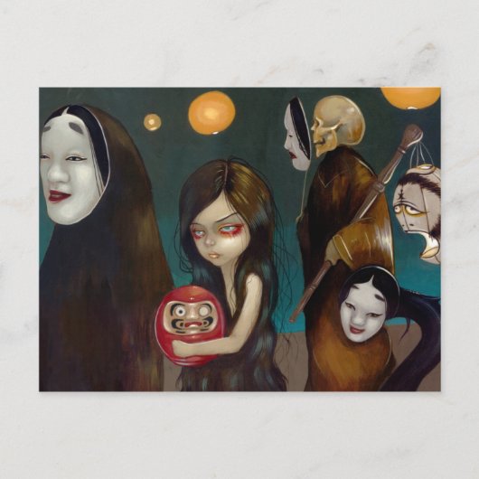 "Hyakki Yakō" Briefkaart deel 1 (Voorkant)