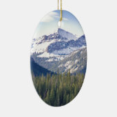 Hyalite Peaks Bozeman, Montana Keramisch Ornament (Rechts)