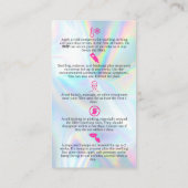 Hyaluron Pen Filler Nazorg-instructies Visitekaartje (Achterkant)