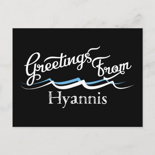 Hyannis Briefkaart Water Waves (Voorkant)