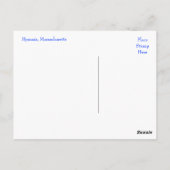 Hyannis Harbour Cape Cod Mass Boats Post Card Briefkaart (Achterkant)